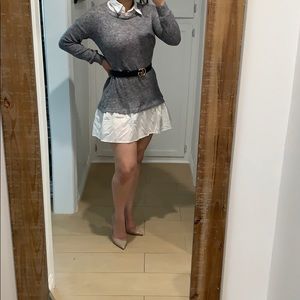 Grey and white tshirt style dress Shein size SMALL